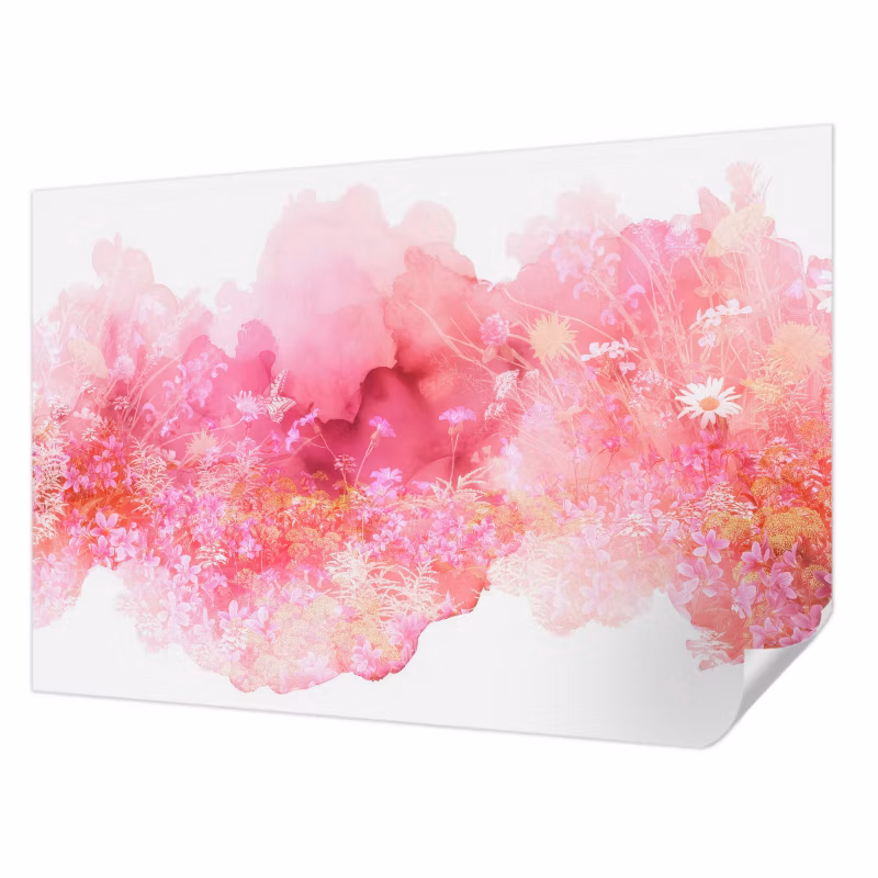 Fototapeta samoprzylepna Tulup 104×70 cm Floralny wzór Tapeta Do Sypialni, Salonu, Przedpokoju 1 szt.