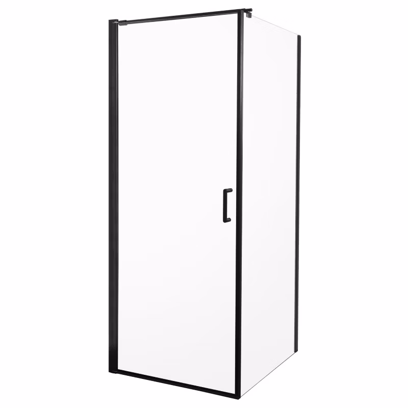 Kabina prysznicowa Hera 90 Kerra czarna drzwi uchylne kwadratowa 90×90 cm 1 szt.