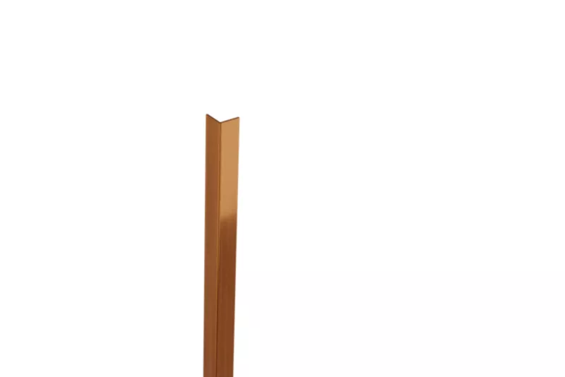 Kątownik wykończeniowy L Lambro miedziany matowy 1cm x 1cm x 270cm 1 szt.