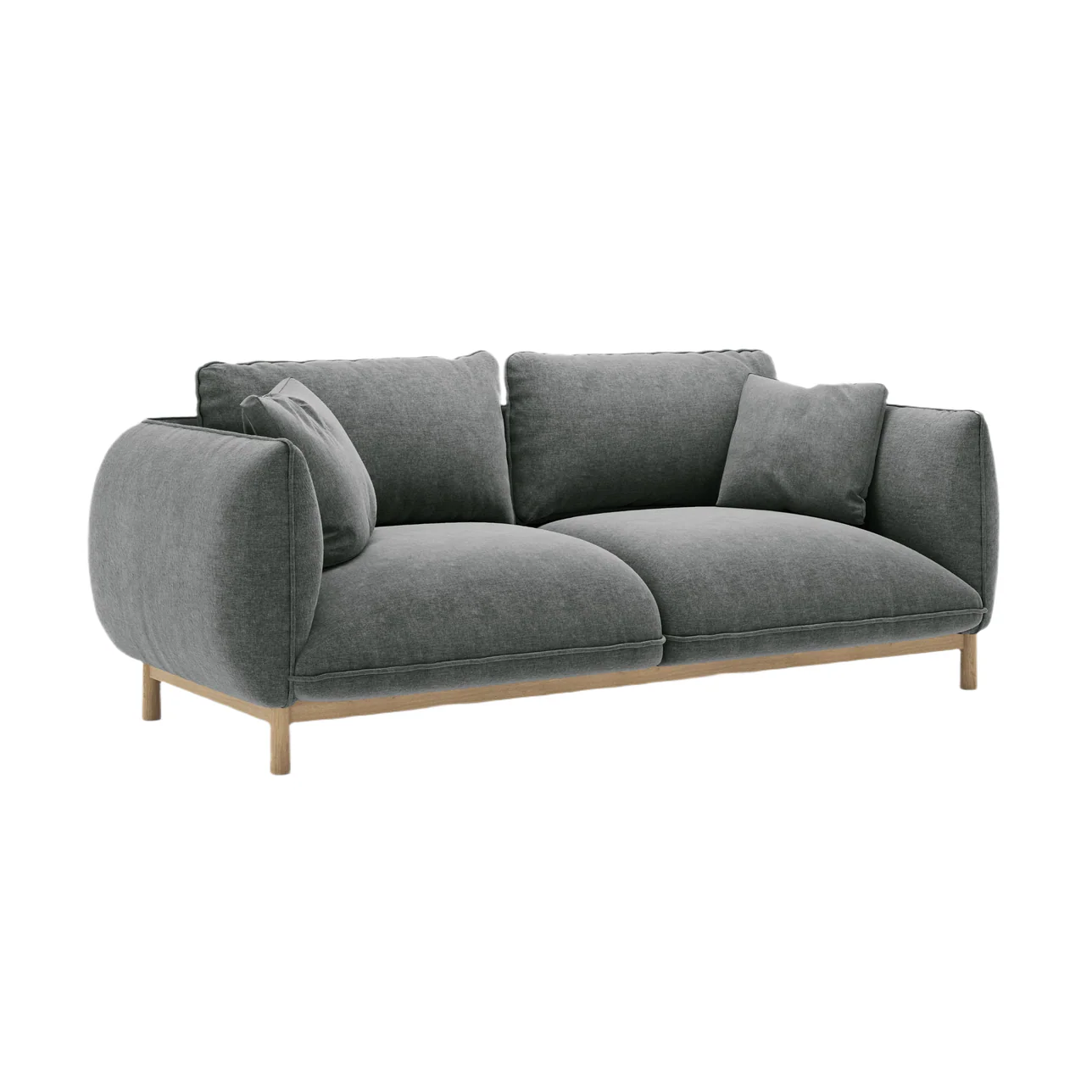Sofa 2-osobowa ADA ciemnoszary szenil