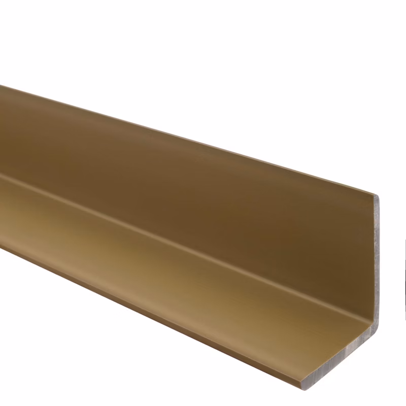 Kątownik miękki PCV 40x40mm, Ochronny profil L kątowy – 110 cm, mosiądz, 1 szt.