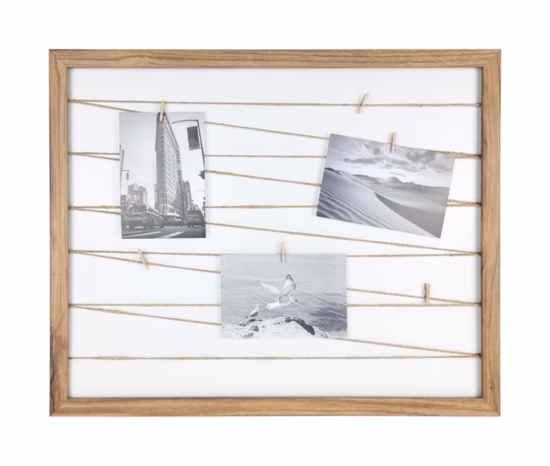 Galeria na zdjęcia Fotogaleria sznurkowa ramka ze sznurkami Frames Factory 40×50 dąb 1szt.
