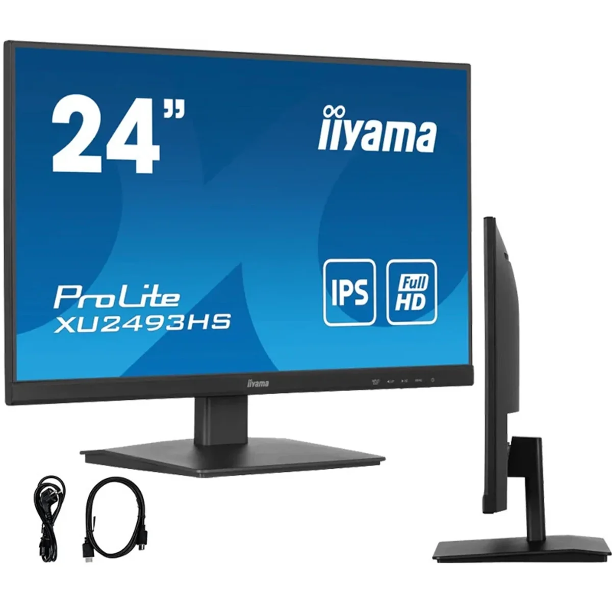 Monitor iiyama ProLite XU2493HS-B6 24″ IPS LED 0,5ms 100hz /HDMI DP/ FlickerFree FreeSync XU2493HS-B6