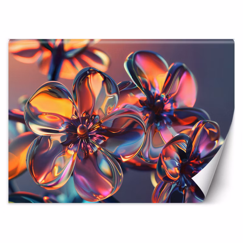 Fototapeta Feeby Szklane kwiaty w pastelowych barwach 300×210 1 szt