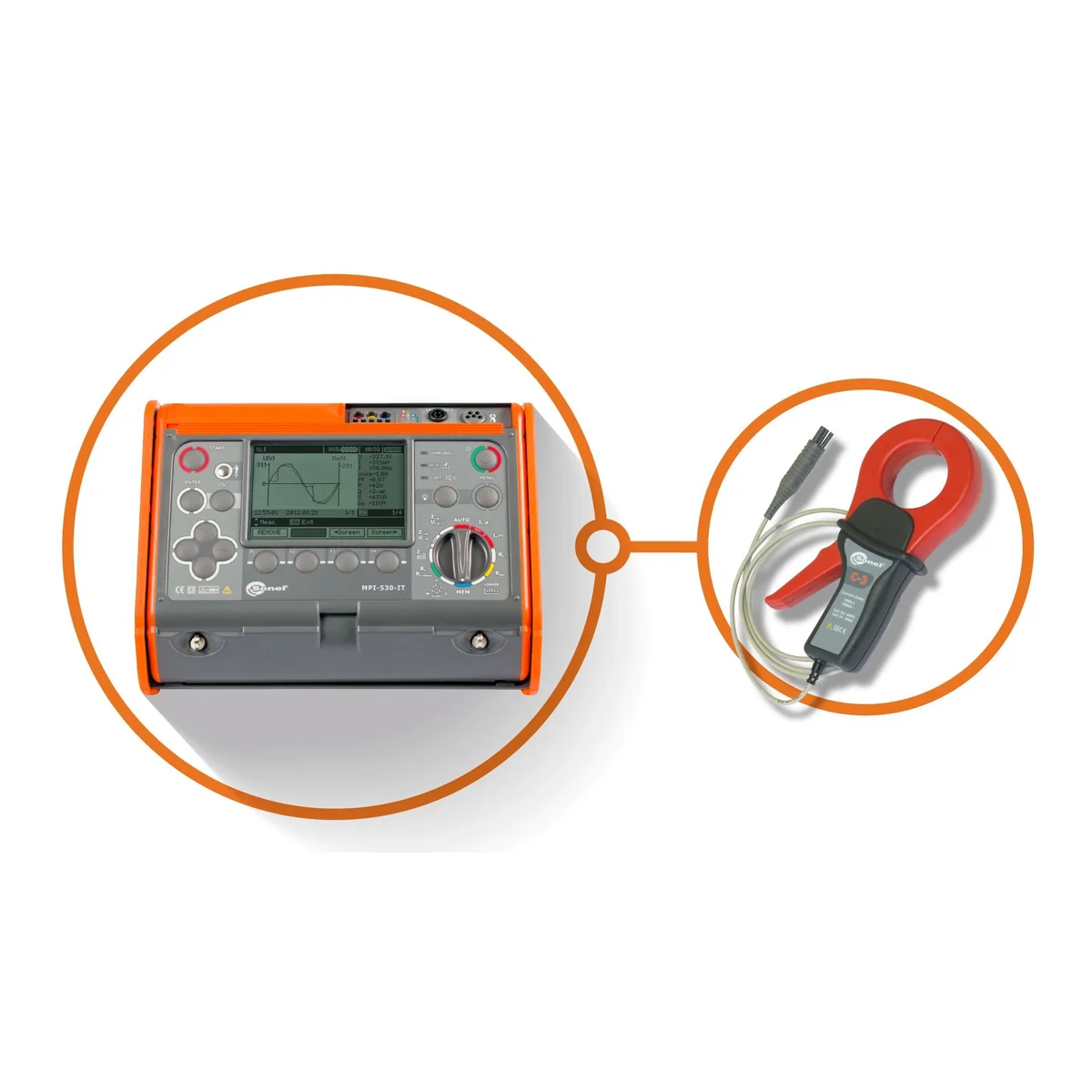 Wielofunkcyjny miernik MPI-530-IT + cęgi pomiarowe C-3 WMPLMPI530ITC3