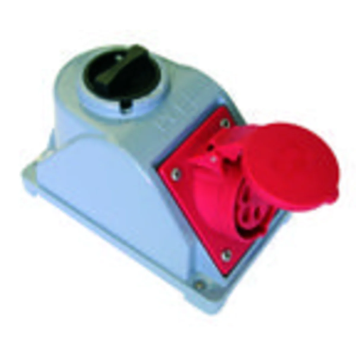 Gniazdo z wyłącznikiem „COMBO-POL” IP44 16A 400V 3P+Z+N gniazdo 230V, z wyłącznikiem L-O-P 960615411W