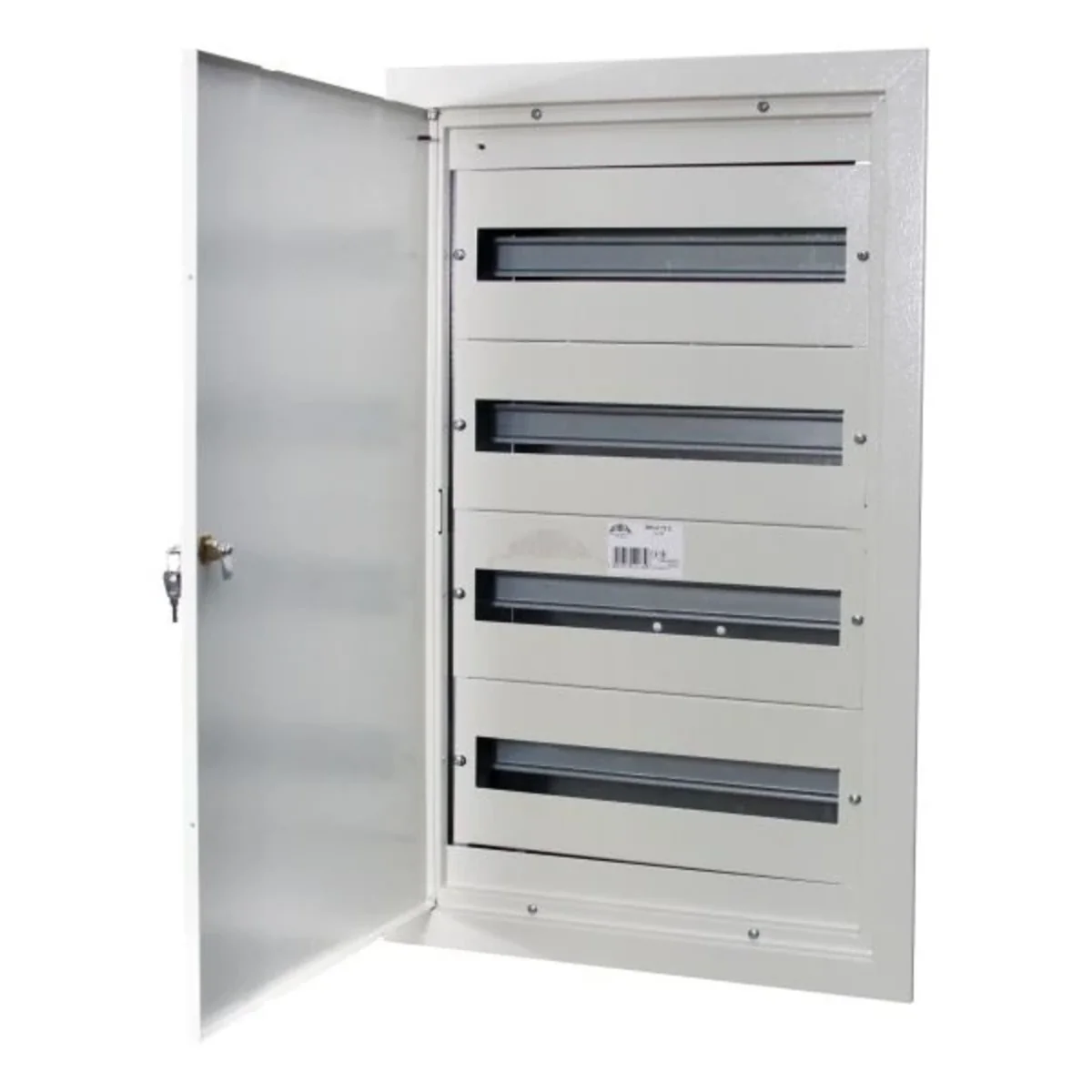 Rozdzielnia RPsm 72 Z (4×18) z zamkiem, RAL 9003 RPSM 72 4X18 Z