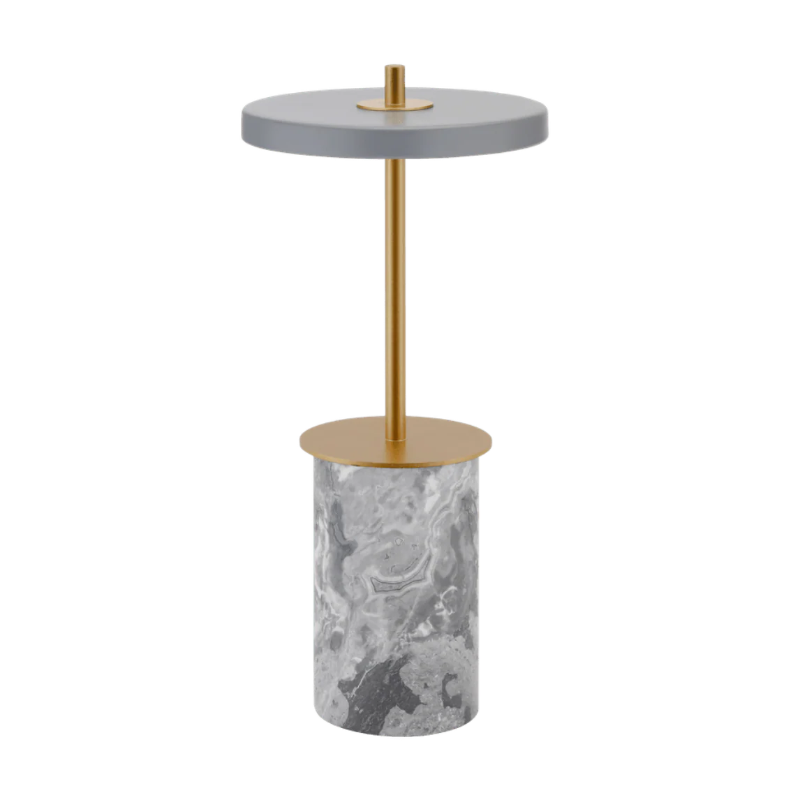 Lampa stołowa ASTERIA MOVE MINI szary marmur ze złotą wstawką