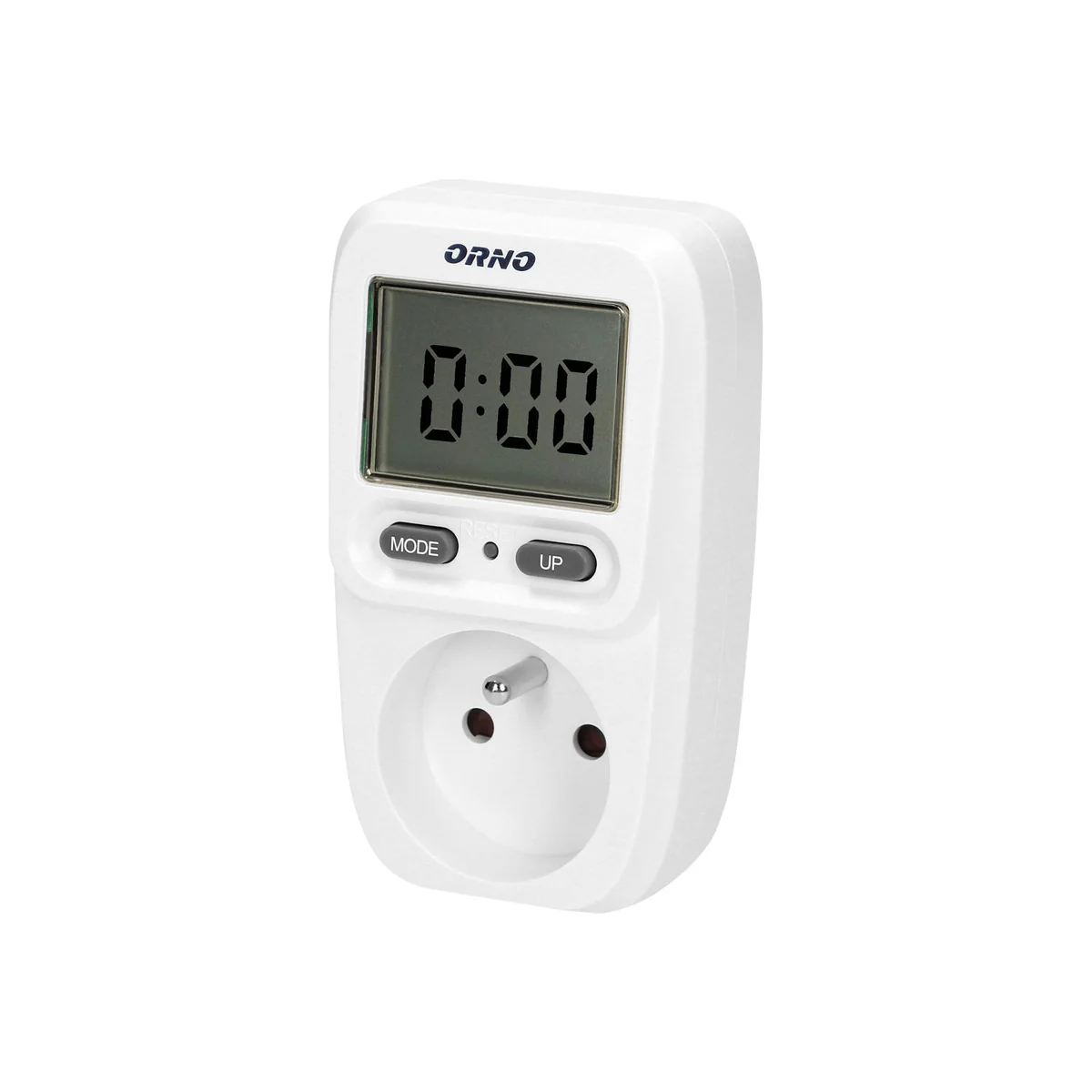 Watomierz, kalkulator energii z wyświetlaczem LCD biały OR-WAT-419