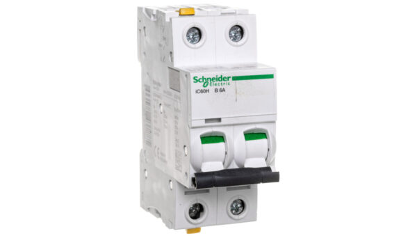 Wyłącznik nadprądowy 2P B 6A 10kA AC iC60H-B6-2 Acti9 A9F06206