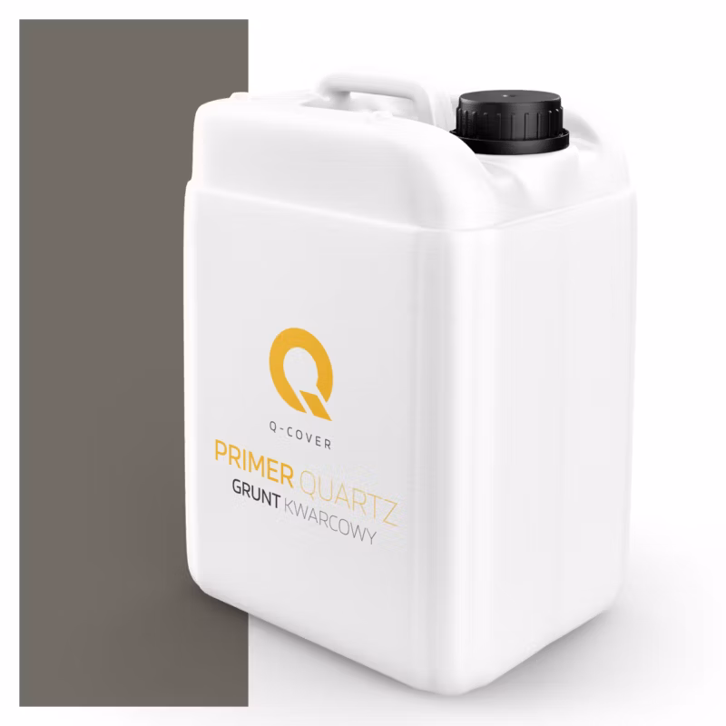 Grunt Kwarcowy pod Tynk Silikonowy Q-Cover Szary ciemny ciepły F296 7.5KG