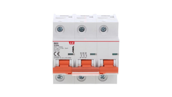 Wyłącznik nadprądowy 3P D 100A A10kA AC BKH 06110351R0