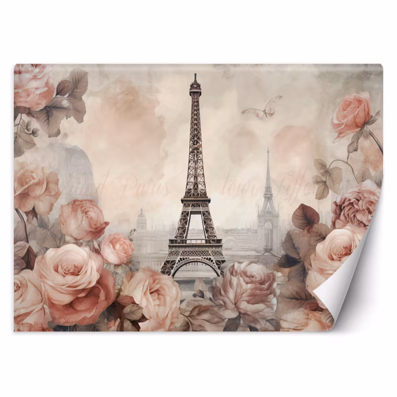 Fototapeta Feeby Wieża Eiffla Shabby Chic 254×184 1 szt