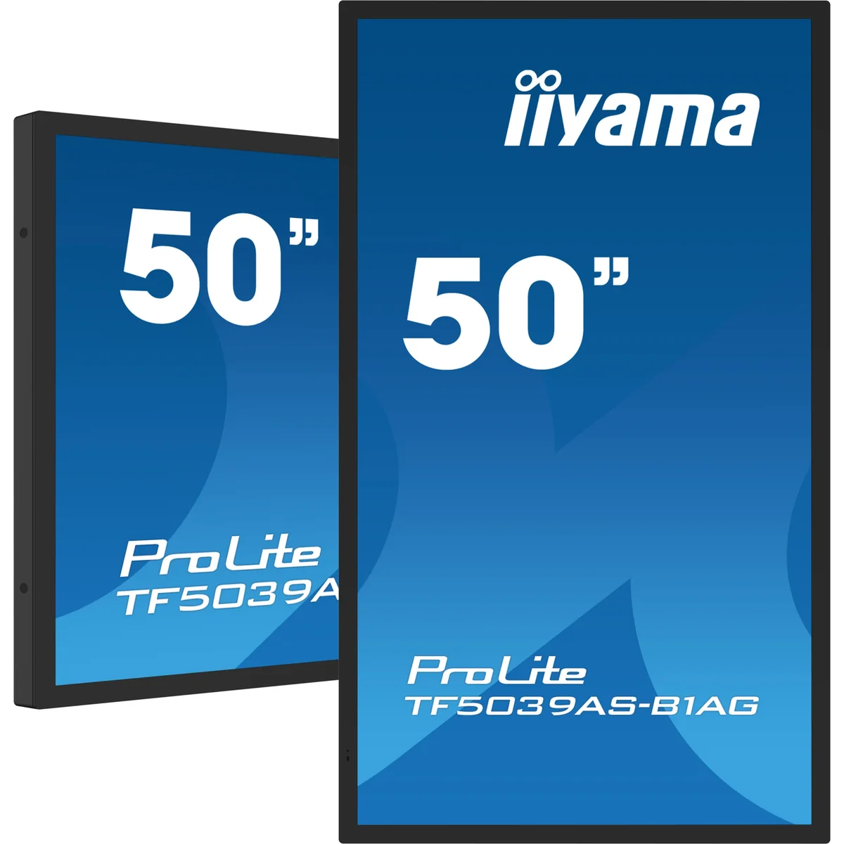 Interaktywny monitor prezentacyjny iiyama TF5039AS-B1AG 50″ IPS LED 4K /HDMI, DP, Android/ iiSignage², eShare, IP65, 24/7 TF5039AS-B1AG