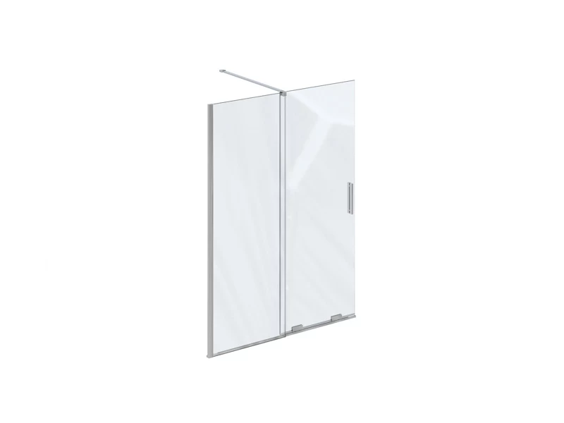 Kabina/ścianka prysznicowa Ravak Walk in Roll ROWI 100 szkło transparent chrom 1 szt