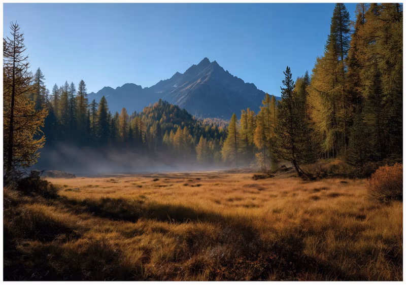 Fototapeta WALLARENA Do Sypialni Salonu Na Flizelinie Góry Natura Las Brązowy 250×175 cm 16288VX5 1 szt.