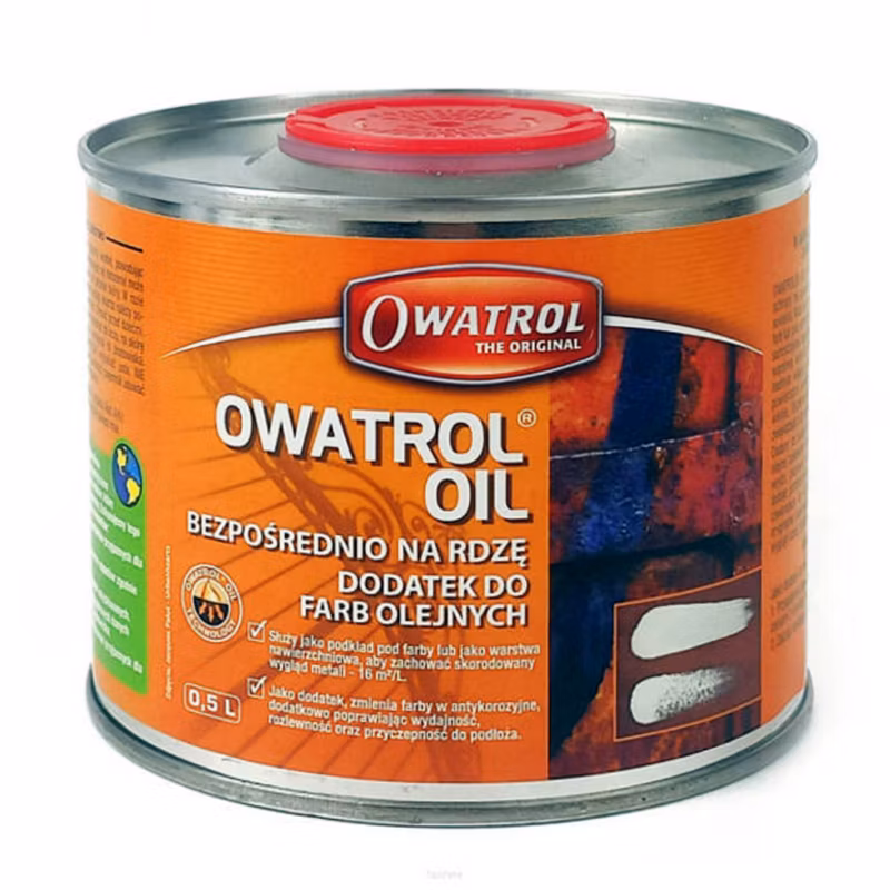 Inhibitor rdzy, środek zatrzymujący postęp korozji Rustol Owatrol Oil dodatek do farb 0.5L