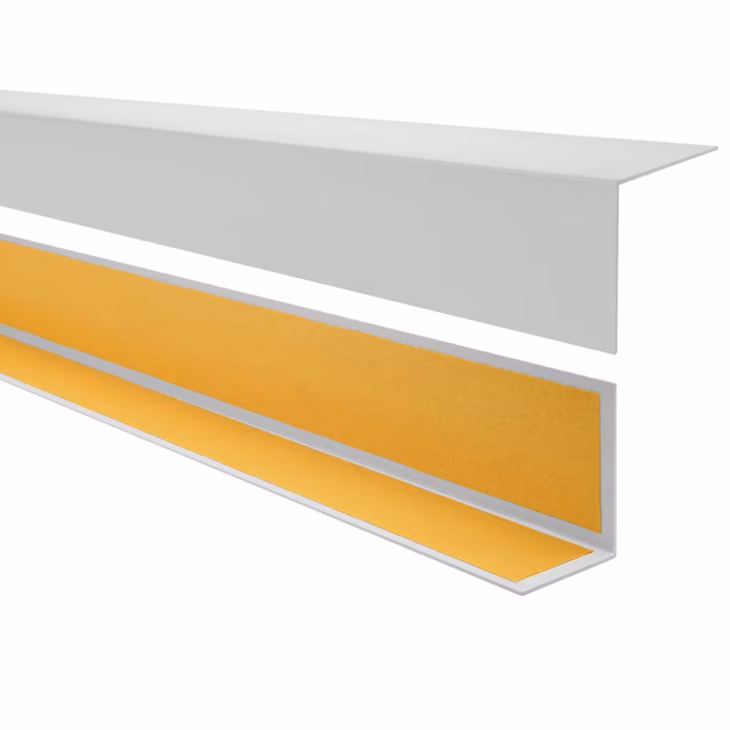Kątownik twardy samoprzylepny PCV 35×18 mm QUEST, Profil Narożny Dekoracyjny L – 150 cm, szary