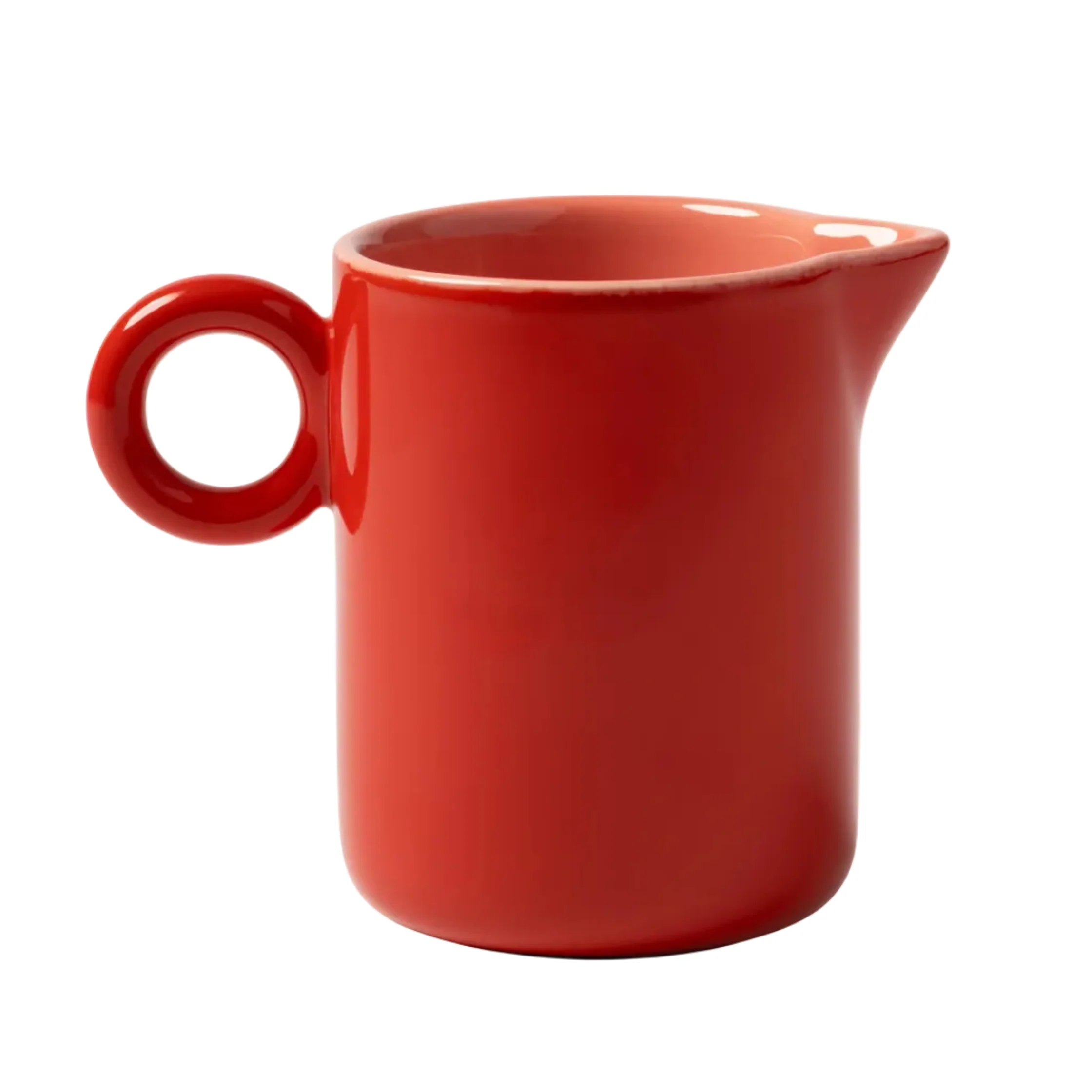 Dzbanek do mleka CHIQUITO czerwona porcelana