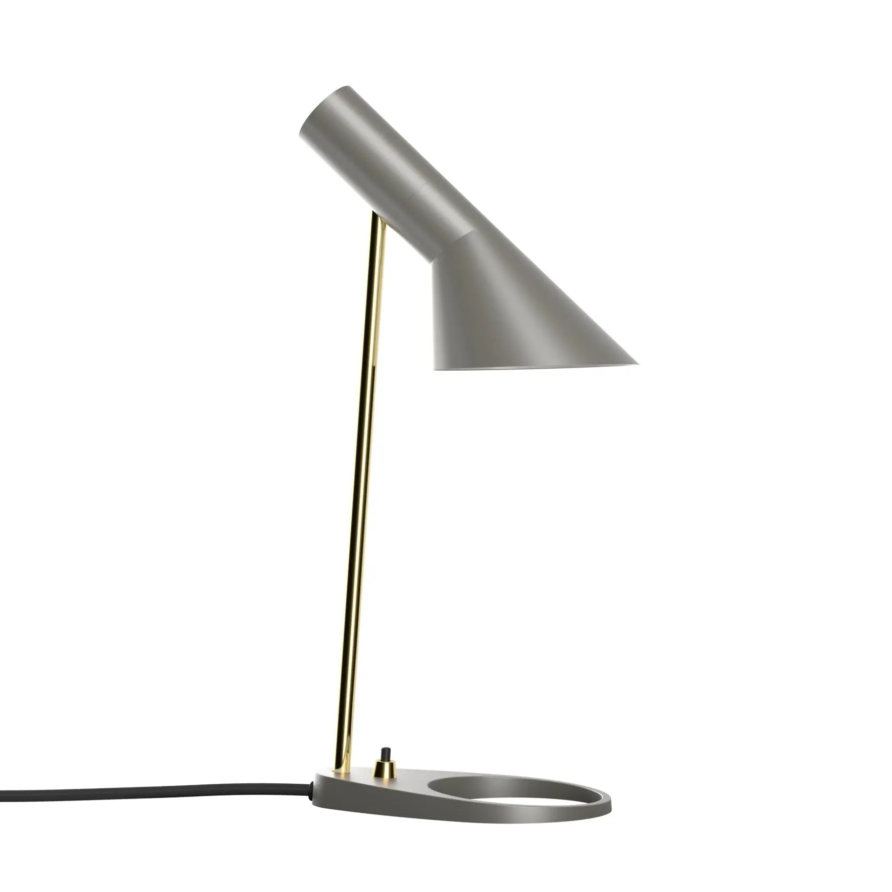 Lampa stołowa AJ MINI ciepły szary z mosiężnym
