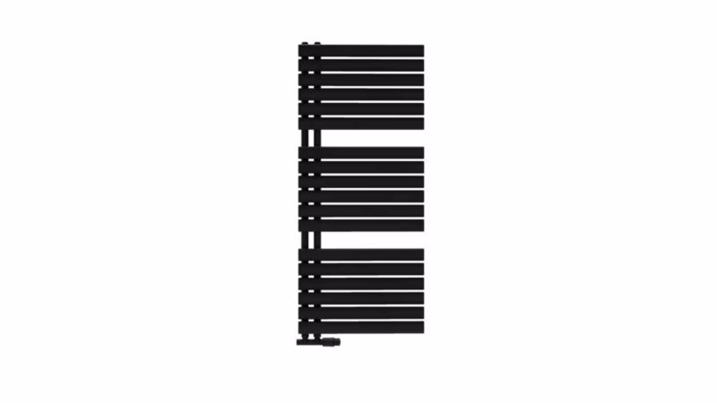 Grzejnik łazienkowy LUXRAD Flag bis 1164 x 500 mm czarny mat str. 675W 1 szt