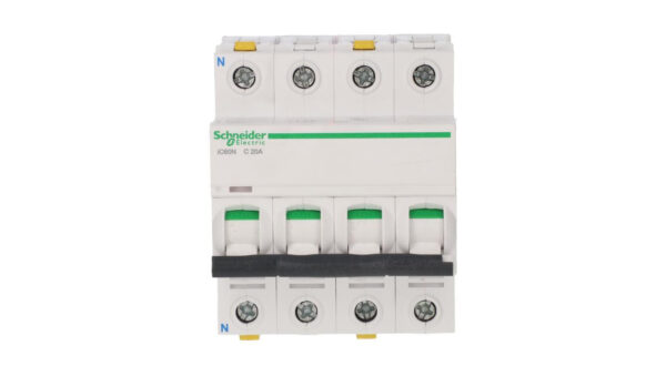 Wyłącznik nadprądowy 3P+N C 20A 6kA AC iC60N-C20-3N Acti9 A9F04720