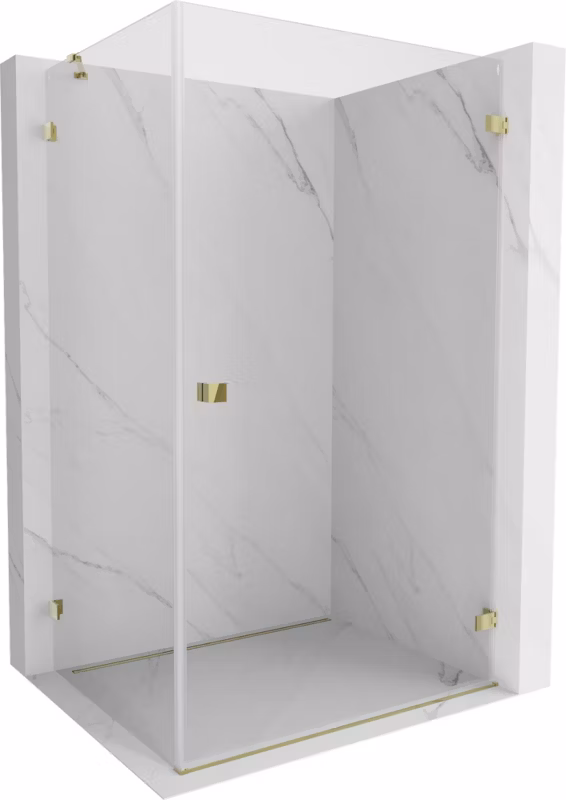 Kabina prysznicowa Mexen Lunar-B transparent złoty 100×80 cm 1 szt.