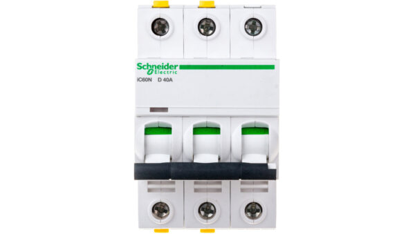 Wyłącznik nadprądowy 3P D 40A 6kA AC iC60N-D40-3 Acti9 A9F05340