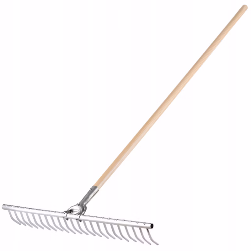 Grabie KADAX Aluminiowe Do Siana Trawy Liści Z Trzonkiem 1szt.