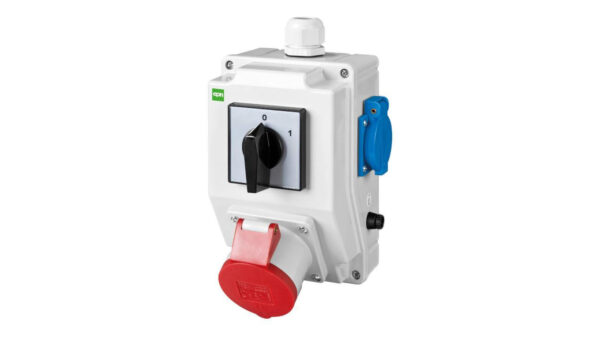 Zestaw instalacyjny RS-Z wyłącznik krzywkowy L-0-P 3P+N+Z 16A, 2x2P+Z 230V szary 6273-20