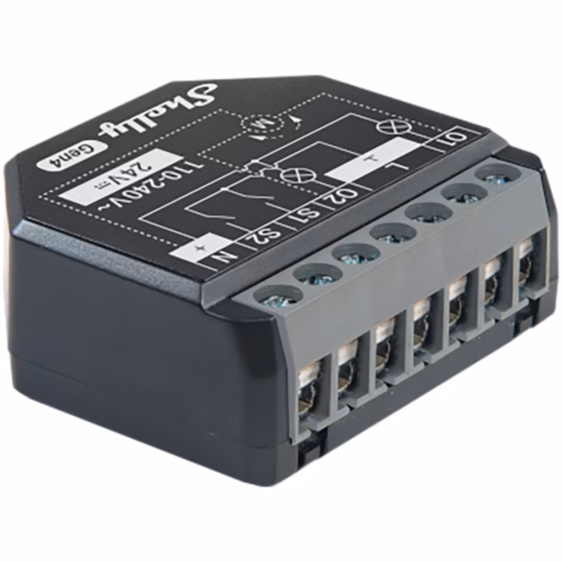 Inteligentny moduł sterowania Shelly 2PM Gen4 Wi-Fi Zigbee Bluetooth Matter 2-kanałowy 1 szt.