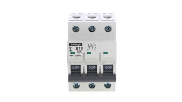 Wyłącznik nadprądowy 3P B 10A 4,5kA AC SCHELINGER A02-G7-3P-B10