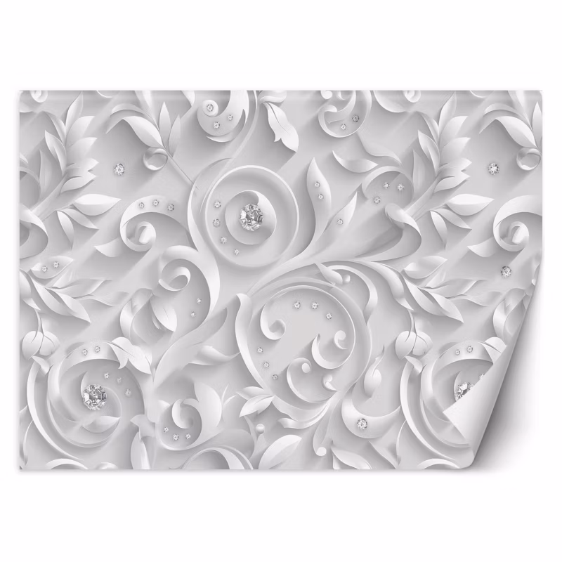 Fototapeta Feeby Wzór Kwiaty Diamenty Glamour 250×175 1 szt