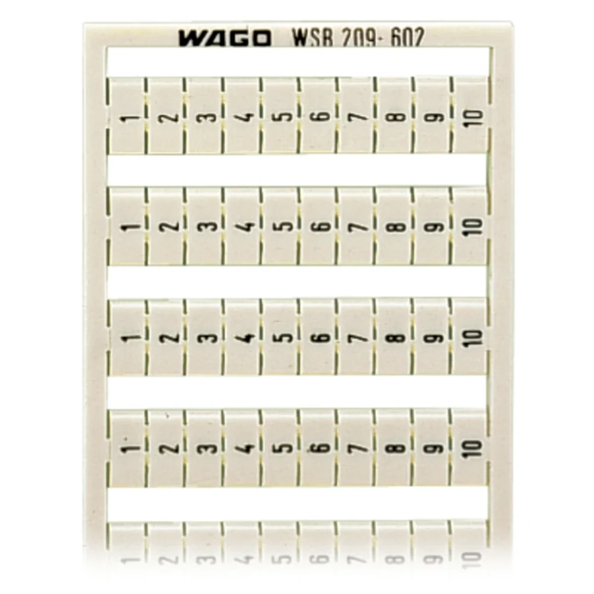 Oznaczniki WSB jako karta, białe 209-602 209-602