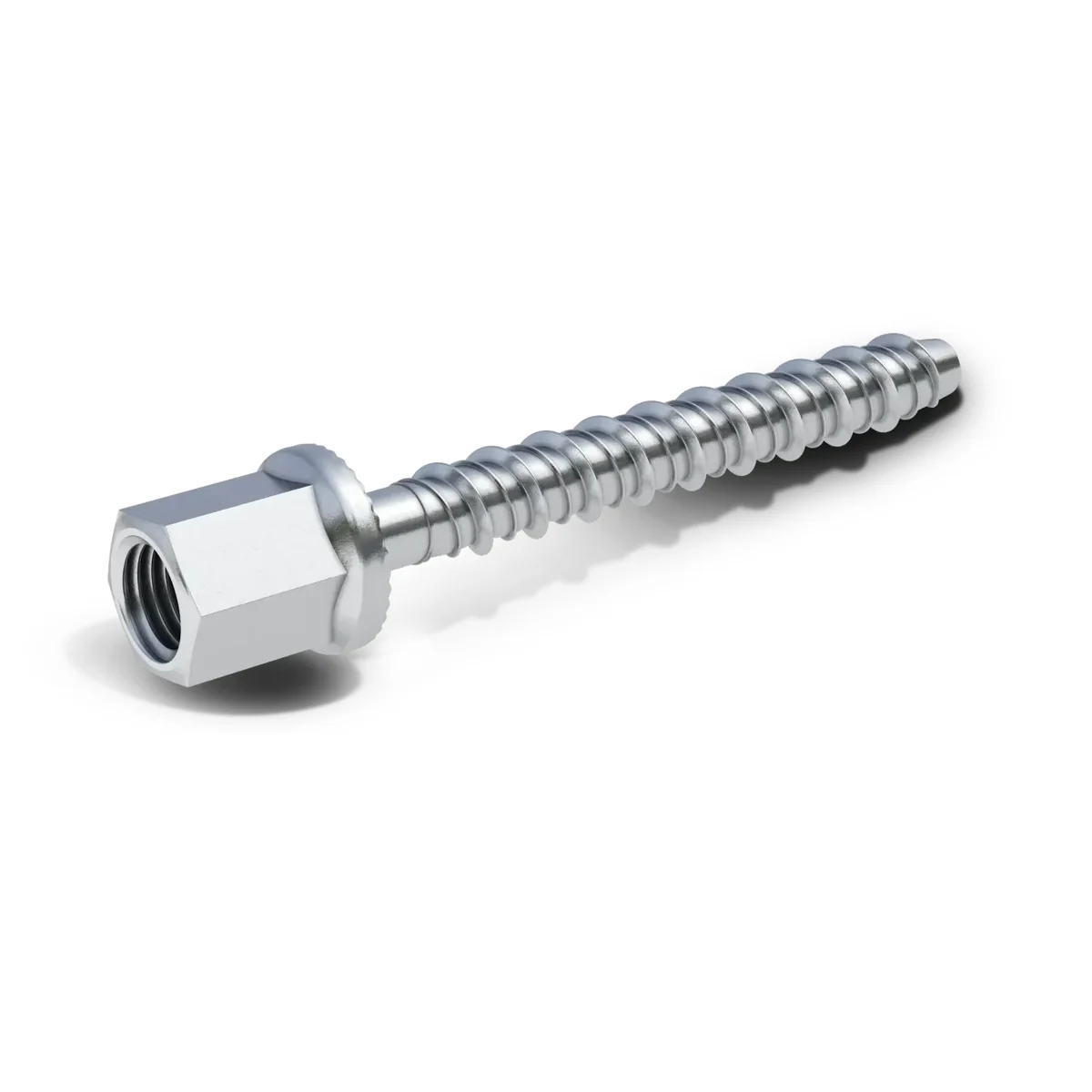 Wkręt 6x35mm w ocynku galwanicznym do betonu z łbem z gwintem wewnętrznym M10 100 szt R-LX-06X035-I10-ZP