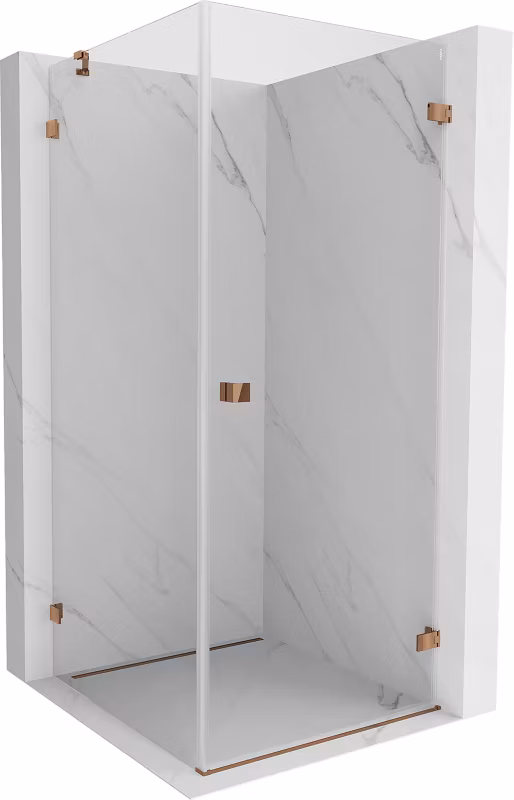 Kabina prysznicowa Mexen Lunar-B różowe złoto 80×80 cm 832-080-080-60-00-P 1 szt.