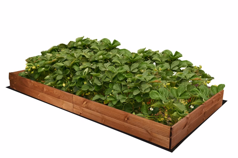 Grządka MODO24 skrzynia podwyższona brązowa impregnacja 18x163x117 cm 1 szt.