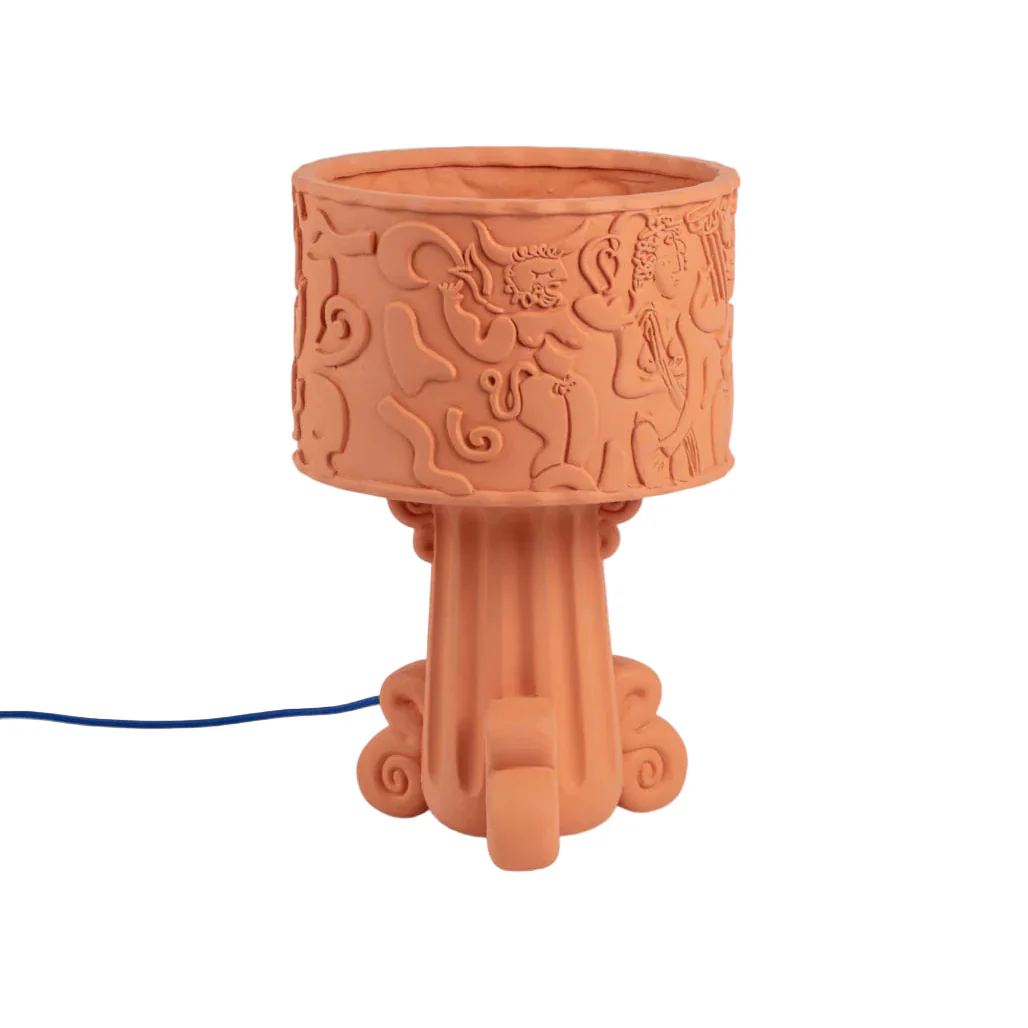 Lampa stołowa ogrodowa MAGNA GRAECIA-DEA terakota