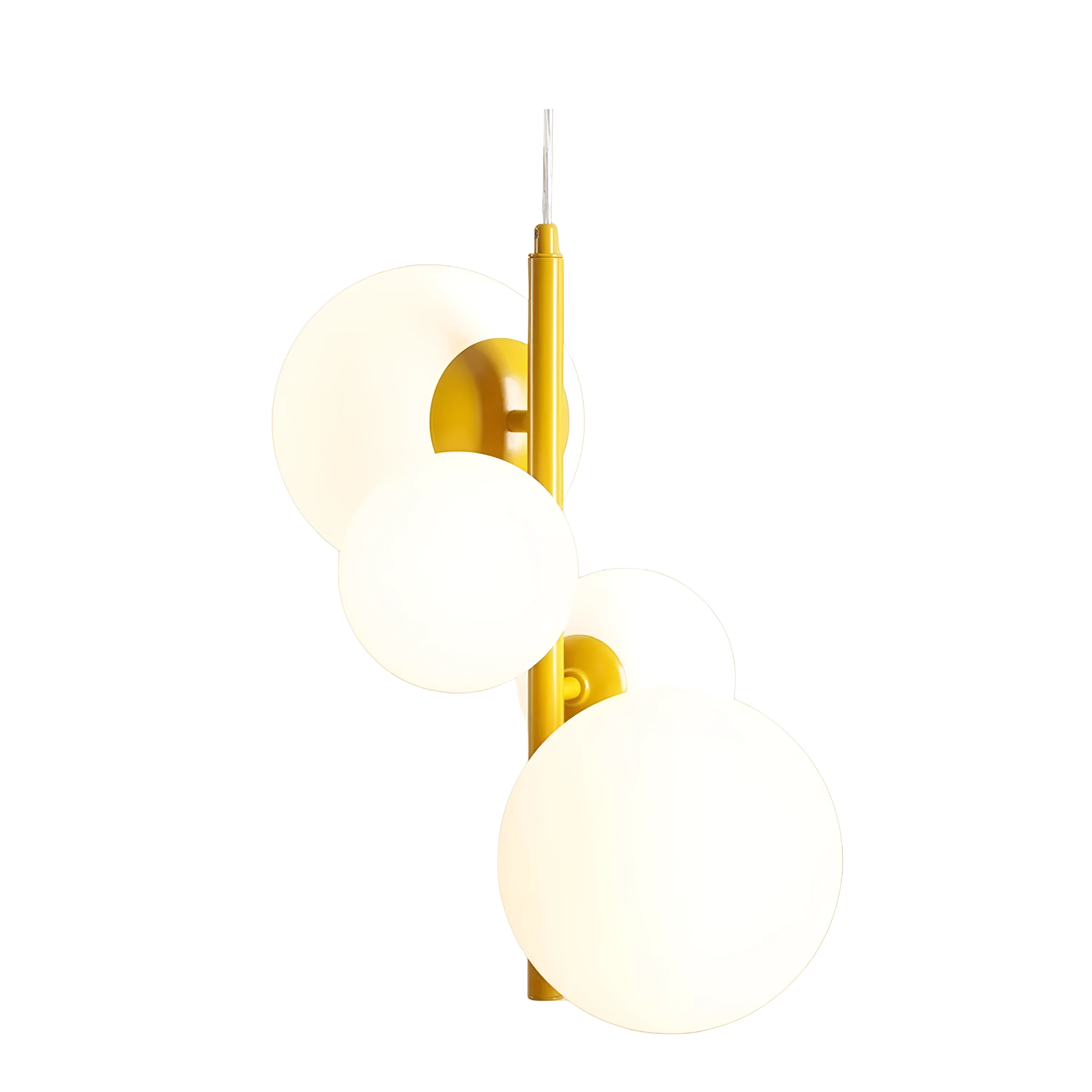 Lampa wisząca BLOOM QUATRO musztardowy żółty