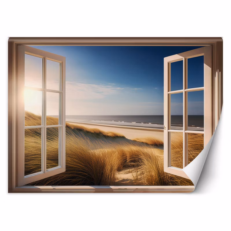 Fototapeta Feeby Widok z okna Morze Plaża Natura 400×280 1 szt