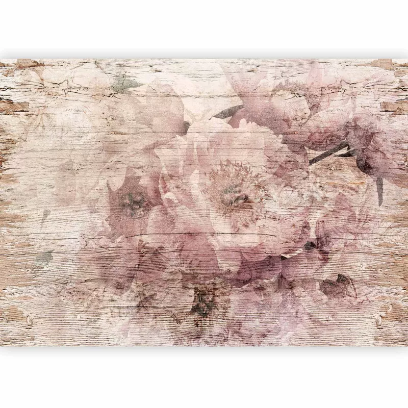 Fototapeta flizelinowa Artgeist 110g/m2 Kwiaty szara 450×315 (9 części) 10103aa rolka 1 szt
